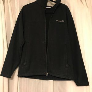 Used Like New Columbia Black Zip-Up Jacket Size: Medium